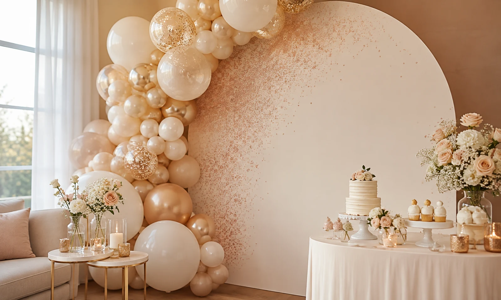 Babyshower decoratie, sfeerbeeld ter inspiratie